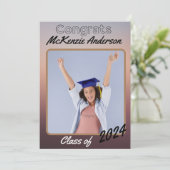 Invitation Annonce de photo de message personnel de remise de (Debout devant)