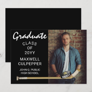 Invitation Annonce de photo de remise de diplôme de joueur de