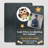 Invitation Annonce de photo de remise de diplômes à la matern (Devant / Derrière)