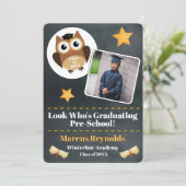 Invitation Annonce de photo de remise de diplômes à la matern (Debout devant)