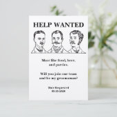 Invitation Annonce de recherche d'aide Garçon d'honneur (Debout devant)