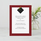 Invitation Annonce de remise de diplôme  (Debout devant)