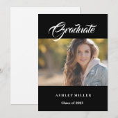 Invitation Annonce de remise de diplôme (Devant / Derrière)