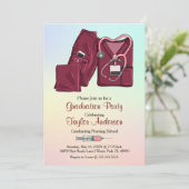 Invitation Annonce de remise de diplôme à l'école d'infirmièr (Debout devant)