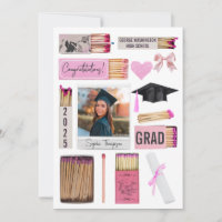 Annonce de remise de diplôme avec photo Boîte d'al