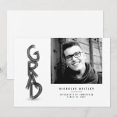 Invitation Annonce de remise de diplôme Cad Architect Graphic (Devant / Derrière)
