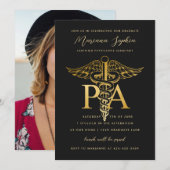 Invitation Annonce de remise de diplôme d'adjoint de médecin  (Devant / Derrière)