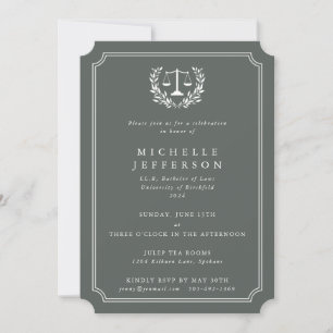 Invitation Annonce de remise de diplôme de l'école de droit G