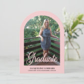 Invitation Annonce de remise de diplôme de l'école de scénari (Debout devant)