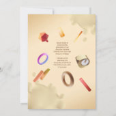 Invitation Annonce de remise de diplôme fantaisie crémeuse pe (Dos)