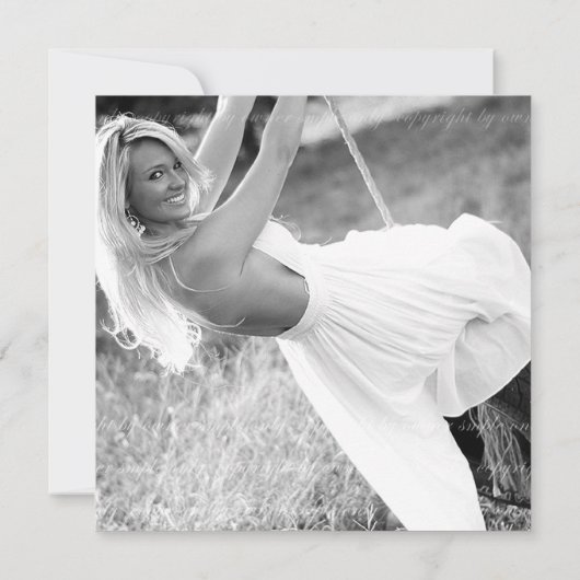 Invitation Annonce de remise de diplôme occidentale Brun Bleu (Dos)