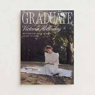 Invitation Annonce de remise de diplôme Old Money Two Photo
