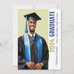 Invitation Annonce de remise de diplôme personnalisée 2026 po