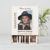 Invitation Annonce de remise de diplôme pour la majeure en mu (Debout devant)