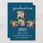 Invitation Annonce de remise de diplômes (Devant / Derrière)