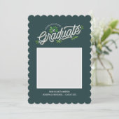 Invitation Annonce de remise de diplômes avec fantaisie (Debout devant)