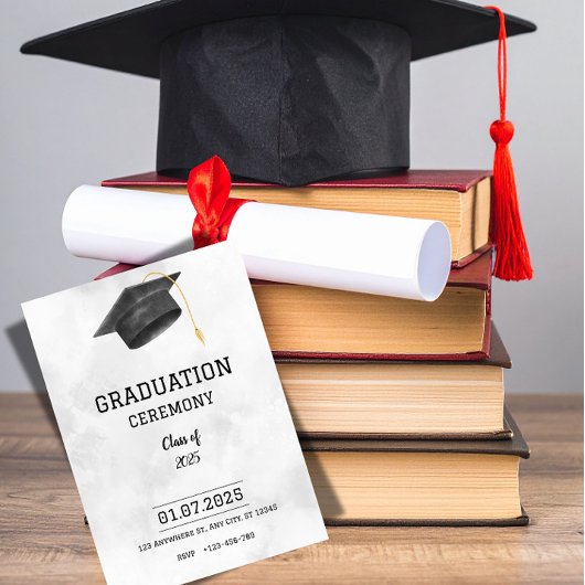 Invitation Annonce de remise de diplômes classique formelle