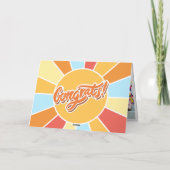 Invitation Annonce de remise de diplômes de la maternelle Sun (Dos)