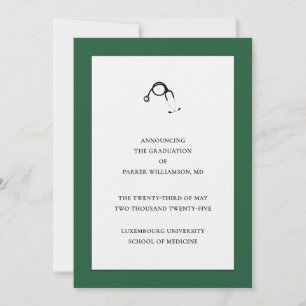 Invitation Annonce de remise de diplômes de l'école de médeci
