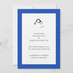 Invitation Annonce de remise de diplômes de l'école de médeci