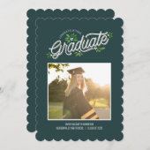 Invitation Annonce de remise de diplômes fantaisie (Devant / Derrière)