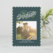 Invitation Annonce de remise de diplômes fantaisie (Debout devant)