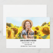 Invitation Annonce de remise de diplômes moderne (Devant / Derrière)