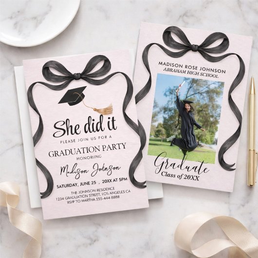 Invitation Annonce de remise de diplômes promotion 2026