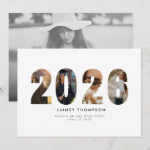 Annonce de remise des diplômes 2026 Typography 4 I