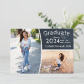 Invitation Annonce de remise des diplômes au lycée sur tablea (Debout devant)