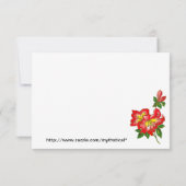 Invitation Annonce de réponse de fleur de mariage d'orchidée (Dos)