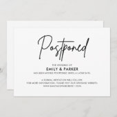 Invitation Annonce de report (Devant / Derrière)