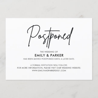 Invitation Annonce de report