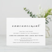 Invitation Annonce de report d'annulation de mariage (Debout devant)