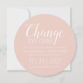 Invitation Annonce de report de date de mariage de nouveau jo (Devant)
