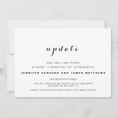 Invitation Annonce de report de mariage (Devant)