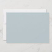 Invitation Annonce de report de mariage Blue Hand Script (Dos)
