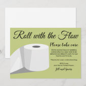 Invitation Annonce de report de mariage en papier toilette hu (Devant / Derrière)