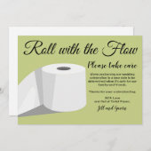 Invitation Annonce de report de mariage papier toilette humou (Devant / Derrière)