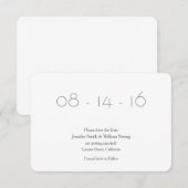 Invitation Annonce de réservation de date (Devant / Derrière)