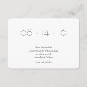 Invitation Annonce de réservation de date