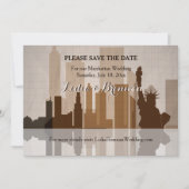 Invitation Annonce de réservation de date à Manhattan (Devant)