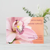 Invitation Annonce de réservation de date pour Orchidée (Debout devant)