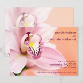 Invitation Annonce de réservation de date pour Orchidée (Devant / Derrière)