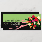 Invitation Annonce de sauvegarde de bouquet de mariée (Devant / Derrière)