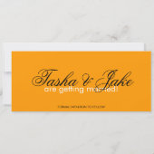 Invitation Annonce de sauvegarde de date avec des pâquerettes (Dos)