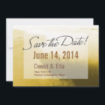 Invitation Annonce de sauvegarde de date de la plage dorée ro<br><div class="desc">Annonce de sauvegarde de date de la plage dorée romantique</div>