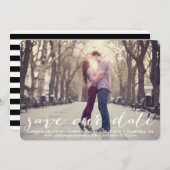 Invitation Annonce de sauvegarde de date de script manuscrit (Devant / Derrière)