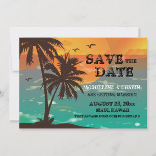 Invitation Annonce de sauvegarde de date pour un paradis trop