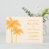 Invitation Annonce de sauvegarde de la date de mariage au pal (Debout devant)